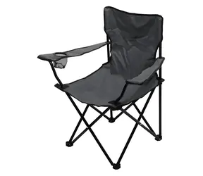 Cattara BARI šedá / Stolička kempingová skladacia / nosnosť: 90 kg