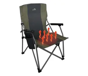 Cattara WARM / Stolička kempingová skladacia / vyhrievanie USB / nosnosť 120 kg