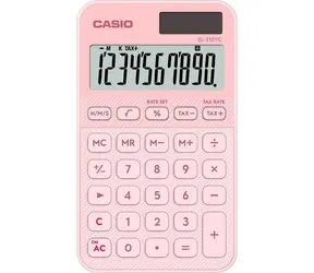 Casio SL 310 YC LP ružová / Kalkulačka / desaťmiestna / duálne napájanie