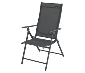 Cattara PULA tmavo šedá / Stolička kempingová skladacia / nosnosť: 120 kg