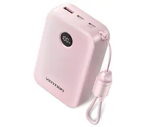 Vention Powerbanka 20000 mAh ružová / 2x USB-C / USB-A