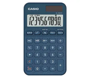 Casio SL 310 YC NY modrá / Kalkulačka / desaťmiestna / duálne napájanie
