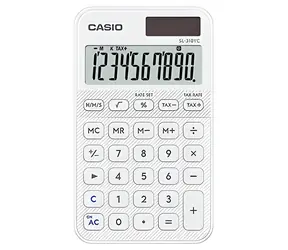 Casio SL 310 YC WE biela / Kalkulačka / desaťmiestna / duálne napájanie