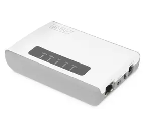 Digitus Wireless multifunkčný tlačový server / Tlačový server / 2x USB 2.0 / Wi-Fi 300 Mbps / LAN 100 Mbps