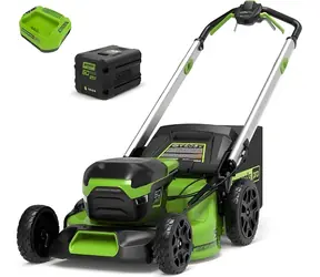Greenworks GD60LM51SPK4 čierna / Aku kosačka na trávu s pojazdom / 60V / záber 51 cm / kôš 55 l / 4Ah + nabíjačka