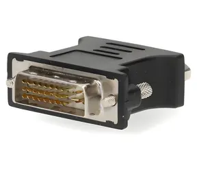 Nedis adaptér DVI-I(24+5) - VGA čierny / Redukcia / Poniklovaný / Priamy