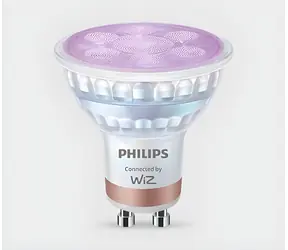 Philips SMART PAR16 GU10 RGB / Múdra LED žiarovka / Wi-Fi a Bluetooth / 4,7 W / 345lm / 2200-6500K / stmievateľná