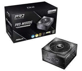 ASRock PRO-M1000G čierna / Zdroj ATX / 1000 W / 80 PLUS Gold / ATX 3.1 / 135 mm