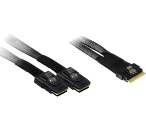 Inter-tech SAS kábel SFF-8654 - 2x SFF-8087 / Kábel / 24 Gb/s / 0,75 m