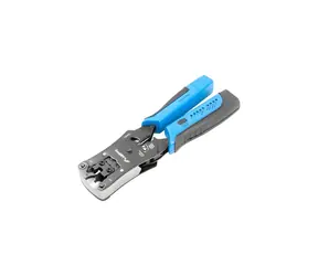 Lanberg Krimpovacie kliešte s testerom RJ45, RJ11, RJ12 / Krimpovacie kliešte / RJ-45 / RJ-11 / RJ-12 / čierna
