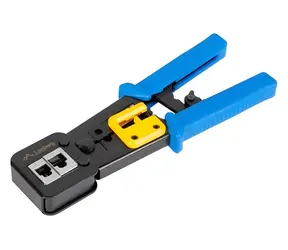 Lanberg Krimpovacie kliešte RJ45/RJ12/RJ11 / Krimpovacie kliešte / žlto-čierne