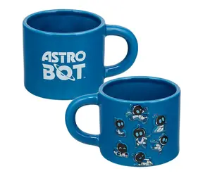 PALADONE Keramický hrnček Astrobot embosovaný, modrá / 400 ml