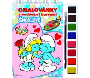 Rappa Omaľovánka Šmolkovia 1 / S vodovými farbami a štetcom