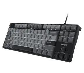 Fury Kanabo K2 čierno-šedá / Mechanická herná klávesnica / US layout / USB / LED podsvietenie / 80%