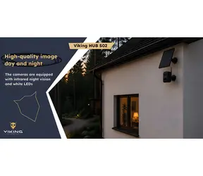 Viking HUB S02 / Bezdrôtový solárny kamerový set / 2x kamera 3 MP / IP66 / aplikácia UBoxPro