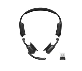 Shokz OpenMeet UC čierna / Slúchadlá / Open-ear / Bluetooth / USB-A adaptér