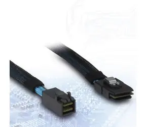 Inter-tech Kábel SFF-8643 - SFF-8087 0,75 m / Kábel SAS / SFF-8643 (M) - SFF-8087 (M) / čierna, modrá