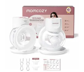 Momcozy S12 PRO+ biela / Odsávačka materského mlieka / elektrická / dvojitá / LED displej