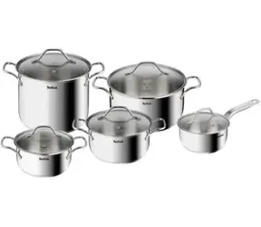TEFAL Intuition B864SA74 10 ks / Sada riadu / nerezová oceľ / 4X hrniec / 5x pokrievka