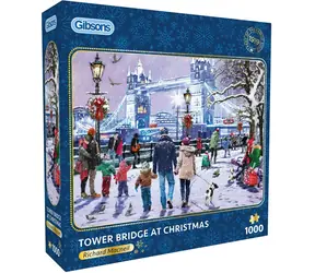GIBSONS Puzzle Tower Bridge cez Vianoce / 1000 dielikov / 68 x 49 cm