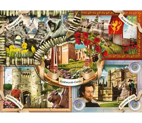 GIBSONS Puzzle English Heritage: Hrady Anglicka / 1000 dielikov