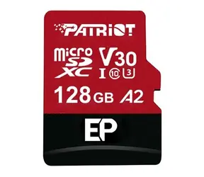 Patriot EP A2 128GB / Pamäťová karta microSDXC / UHS-I U3 / V30 / A2 / Class 10 / 90/80 MB/s