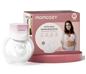 Momcozy S12 PRO+ ružová / Odsávačka mlieka / elektrická / LED displej / USB-C / 45 dB