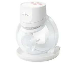 Momcozy S12 PRO+ biela, priehľadná / Odsávačka mlieka / elektrická / LED displej / USB-C / 45 dB