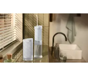 Philips Sonicare Compact Flosser 1000 HX3333/24 modrá / Ústna sprcha / akumulátorová / 250 ml / výdrž až 14 dní