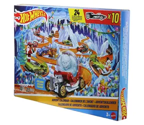 Mattel Adventný kalendár Hot Wheels JLG41 2026 / 10 áut / mierka 1:64 / od 3 rokov