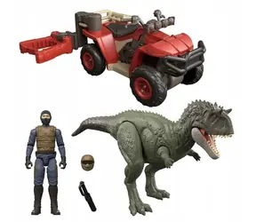 Mattel Figúrka Jurský svet JKG91 Dinosaurus a terénne vozidlo / od 4 rokov