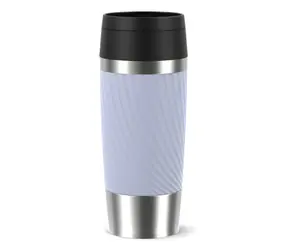 Emsa TRAVEL MUG Classic Twist levanduľová / Cestovný termohrnček / 0,36 l / nerez, PP, silikón