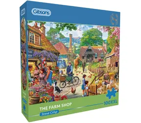 GIBSONS Puzzle Farmársky trh XXL / 100 dielikov / 48 x 34 cm