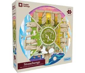 GIBSONS Okrúhle puzzle English Heritage: Stonehenge / 500 dielikov
