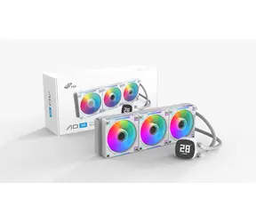 FSP AD36-W biela / AIO vodný chladič CPU / 360 mm / 3x 120 mm ARGB / 2000 RPM / Intel + AMD