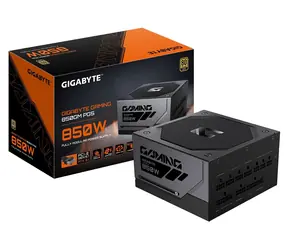 GIGABYTE GAMING 850GM PG5 čierna / Zdroj / 850W / 80 PLUS Gold / ATX 3.1 / modulárny / 135mm ventilátor
