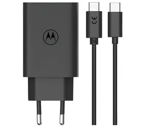 Motorola TurboPower 68W čierna / Nabíjačka / GaN / USB-PD 3.0 / 1m kábel USB-C