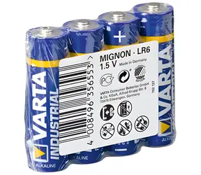 Varta Industrial Batéria AA (LR6) / 1.5V / alkalická / 4 ks