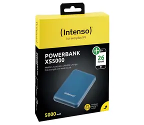INTENSO XS5000 petrolejová / Power banka / 5 000 mAh / USB-A / USB-C / microUSB