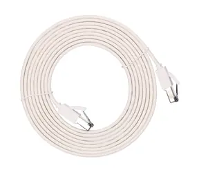 Extralink biela / Patch kábel / Cat.8 U/FTP / plochý / 3 m / 40 Gbit/s
