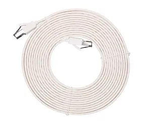 Extralink biela / Patch kábel / Cat.8 U/FTP / plochý / 40G / 5 m