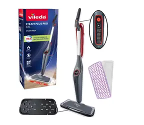 Vileda Steam PLUS XXL Pro / Parný mop / 1550W / 4 režimy / Nádrž 0,4 l