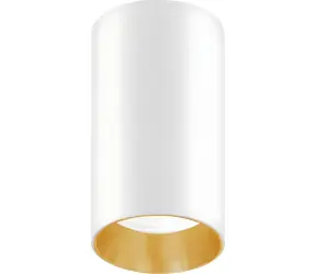 Maclean MCE458 W/G biela/zlatá / Stropné bodové svietidlo / okrúhle / hliníkové / GU10 / O 55x100 mm