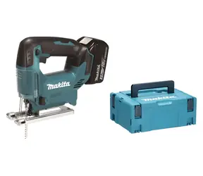 Makita Aku priamočiara píla 18V 2x 3,0Ah / Aku priamočiara píla / 0-2900 zdvihov/min / predkyv 4 stupne / Makpac