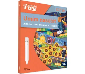 Albi Kúzelné čítanie - Kniha Viem násobiť / Interaktívna tabuľka násobenia / Jazyková verzia: CZ