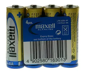 Maxell Alkaline AA / Batéria / 1,5V / 4 ks