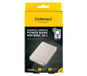 INTENSO MW10000 champagne / Powerbanka / 10000 mAh / MagSafe / bezdrôtové nabíjanie / USB-C 20W