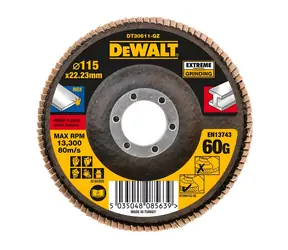 DeWalt / Lamelový brúsny kotúč P60 / 115 × 22,2 mm