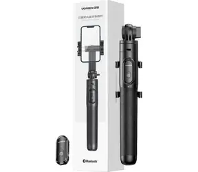 Ugreen selfie tyč s Bluetooth spúšťa čierna / Selfie tyč / Bluetooth diaľková spúšť / 360° otočná / do 7,2"