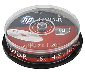 HP DVD+ R / Optické médium / 4,7 GB / 16x / Cake box 10 ks